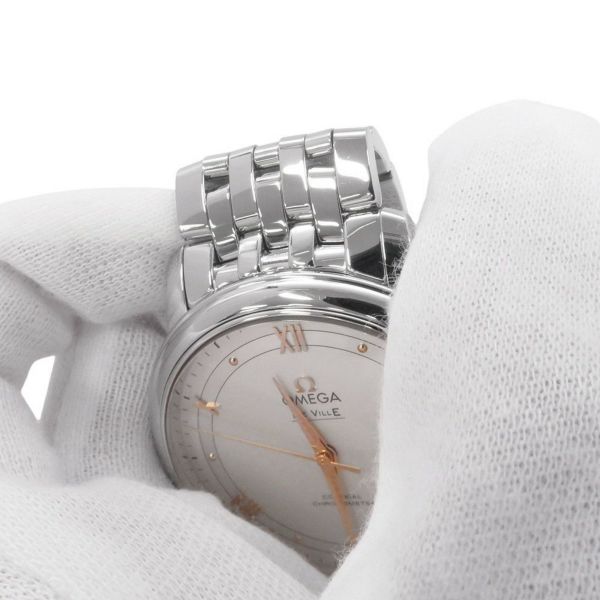 オメガ デ・ヴィル プレステージ コーアクシャル 424.10.40.20.02.002 OMEGA 腕時計 デビル シルバー文字盤