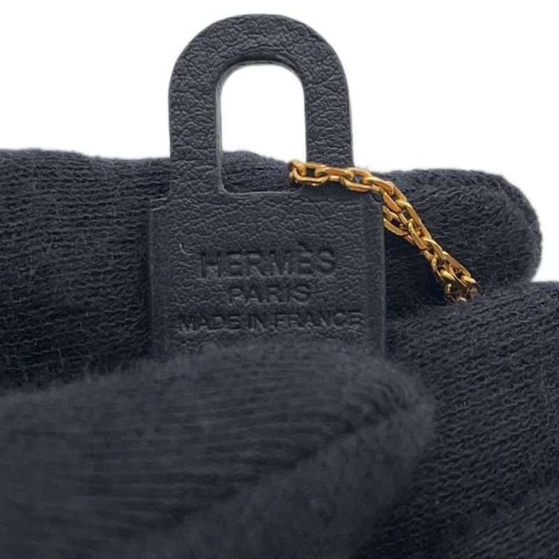 エルメス ネックレス オーケリー ペンダントPM O'Kelly ブラック/ゴールド金具 スイフト Z刻印 アクセサリー 黒