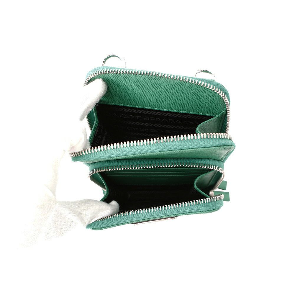 プラダ ショルダーバッグ トライアングル スマホショルダー サフィアーノ 2ZH126 PRADA