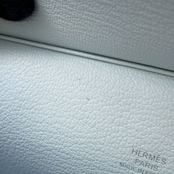 エルメス メガネケース インザループ ウィンク ブルーブリュム/ブルーイドラ/モーヴシルベストル/ケブラコ/シルバー金具 シェブルミゾル U刻印