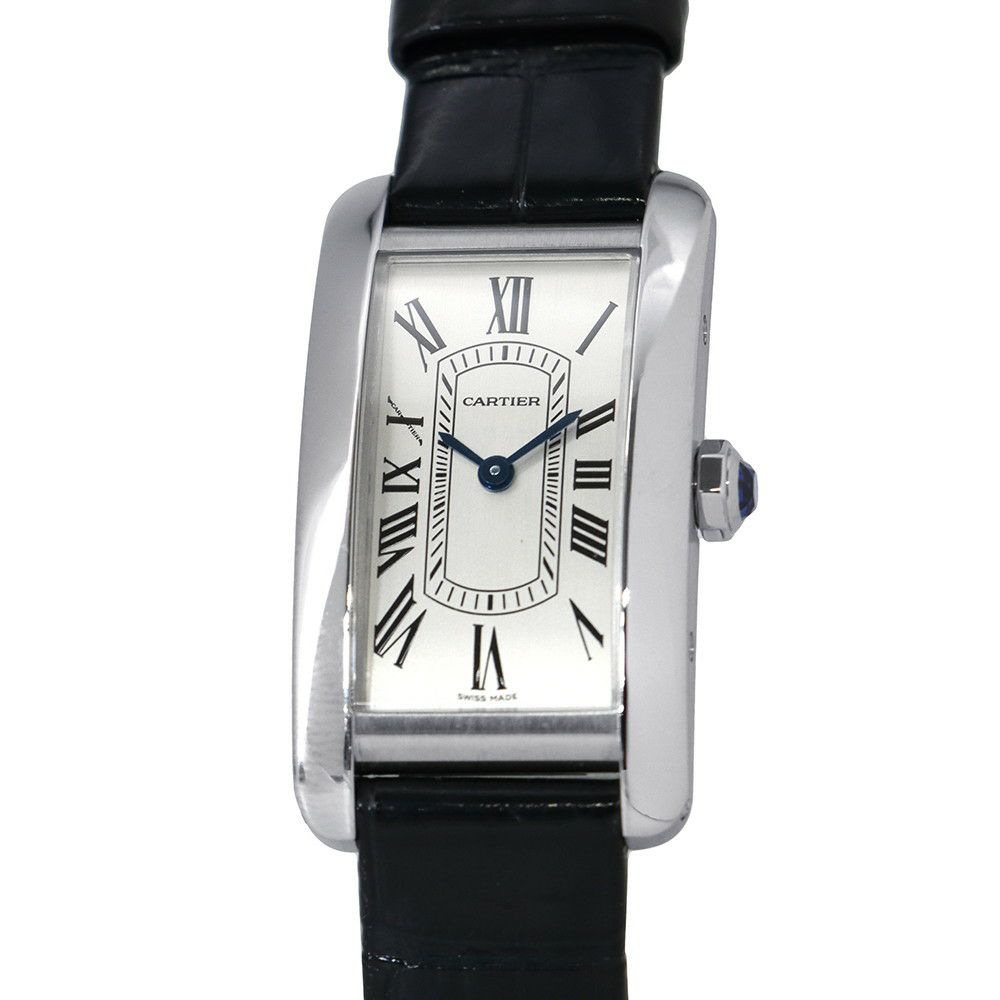 カルティエ タンク アメリカン ウォッチ SM WSTA0082 クォーツ Cartier 腕時計 シルバー文字盤