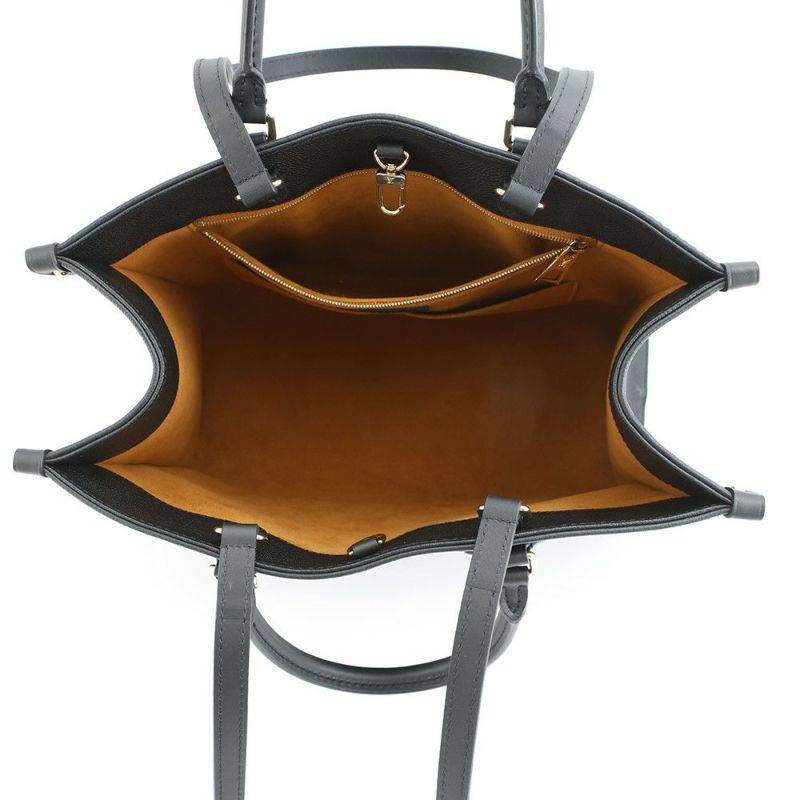 ルイヴィトン トートバッグ モノグラム・アンプラント オンザゴー MM M45595 ヴィトン バッグ 2way ショルダーバッグ ブラック 黒