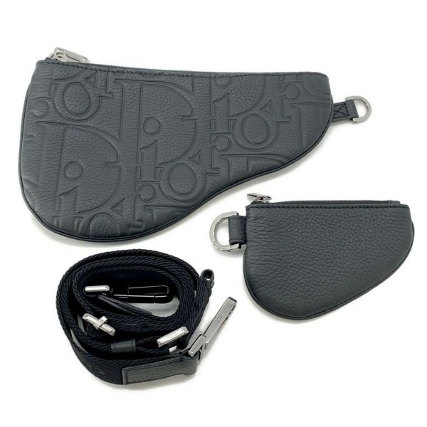 クリスチャン・ディオール ショルダーバッグ ディオール グラビティ サドル 3-in-1 カーフレザー 1ADPO049YKS 黒