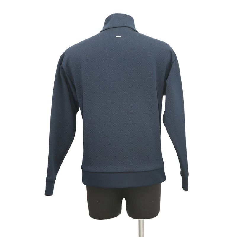 ルイヴィトン ジャケット モノグラム ジップスルートップ メンズズサイズS 1A7XYU LOUIS VUITTON ネイビー