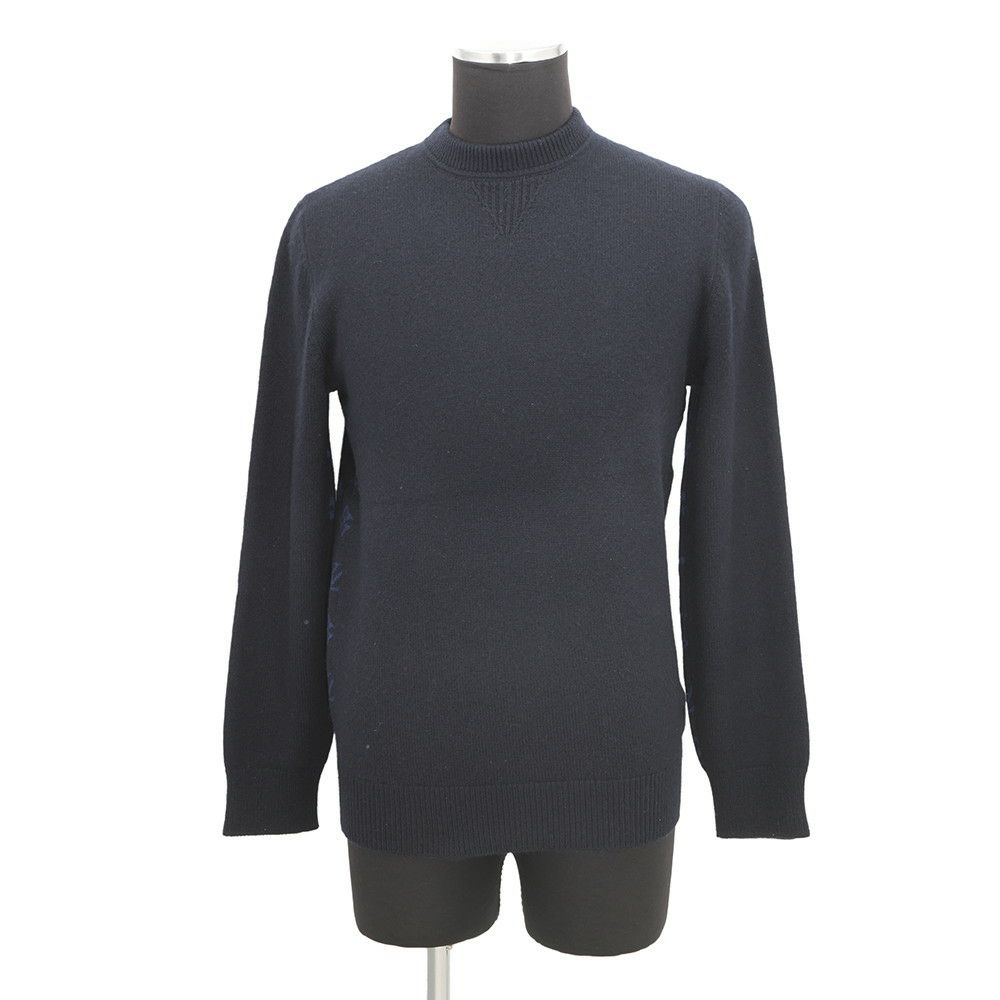 ルイヴィトン セーター モノグラム ハーフアンドハーフ カシミヤ メンズサイズS LOUIS VUITTON 長袖