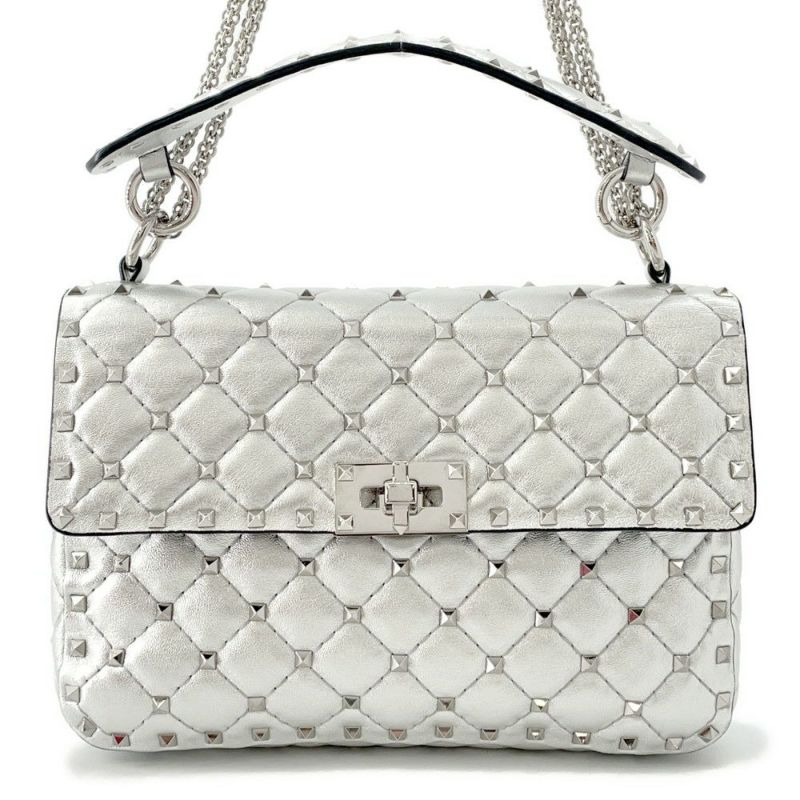 ヴァレンティノ・ガラヴァーニ ハンドバッグ ロックスタッズ スパイク RW2B0122NPL VALENTINO 2way