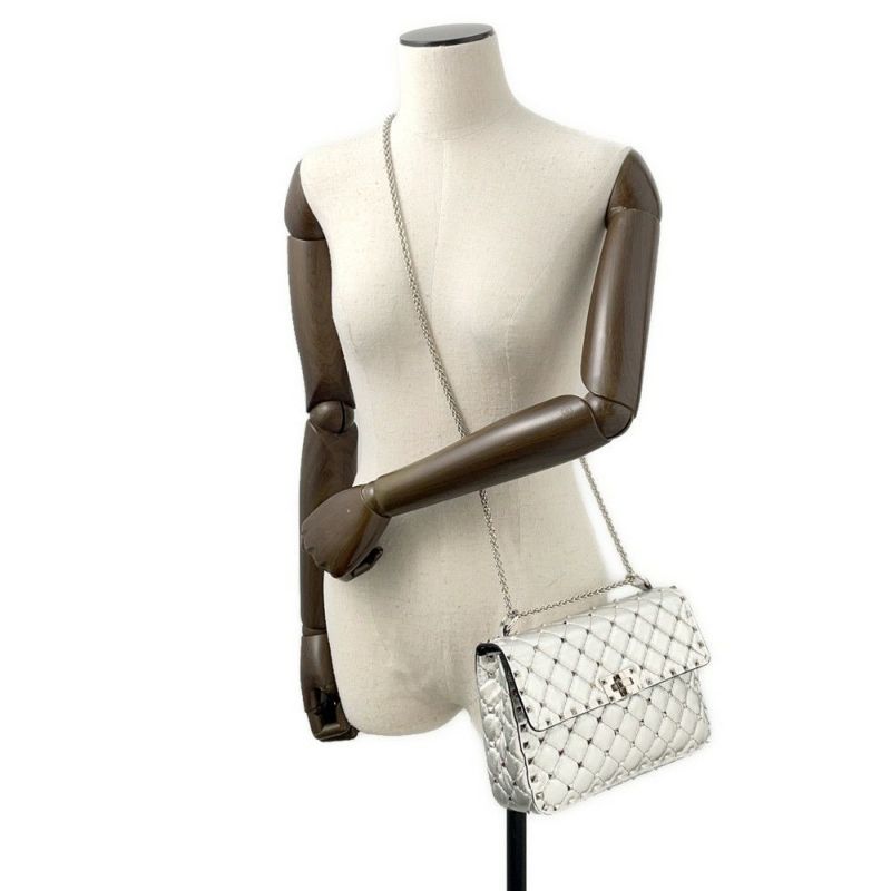 ヴァレンティノ・ガラヴァーニ ハンドバッグ ロックスタッズ スパイク RW2B0122NPL VALENTINO 2way