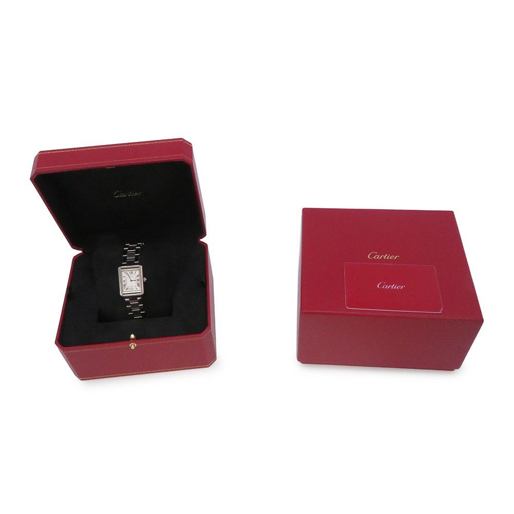 カルティエ タンクソロ SM W5200013 Cartier 腕時計 シルバー文字盤