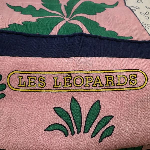 エルメス ストール カレ140 カレジェアン Les Leopards レオパード HERMES カシミヤ シルク 2022春夏