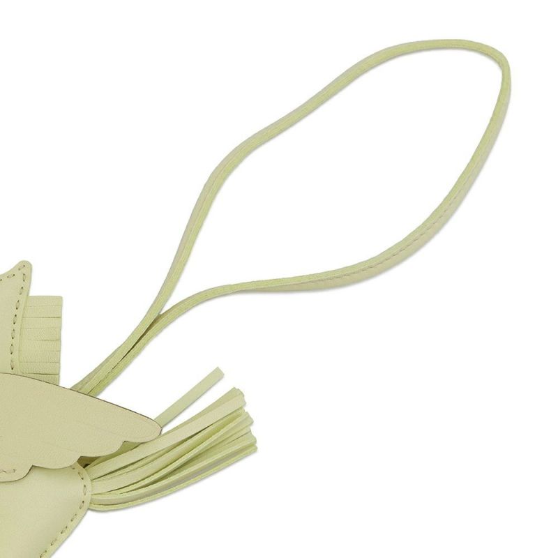 エルメス バッグチャーム ロデオPM ペガサス ジョーヌミルトン ラムスキン W刻印