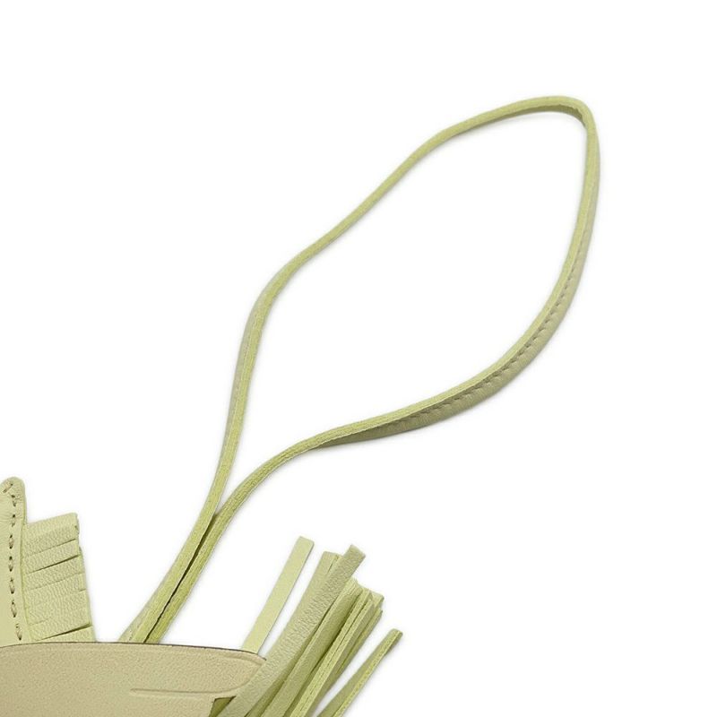 エルメス バッグチャーム ロデオPM ペガサス ジョーヌミルトン ラムスキン W刻印