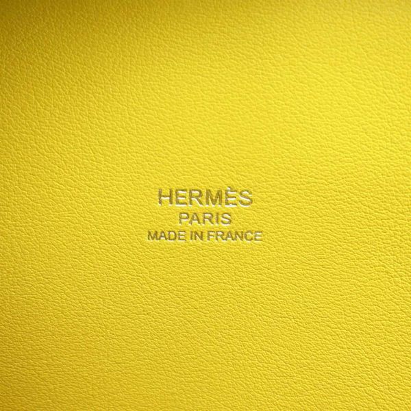 エルメス ボリード1923 25 ジョーヌナプル/シルバー金具 エプソン W刻印 HERMES 2wayショルダー