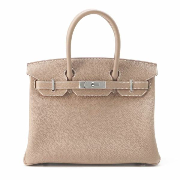 エルメス バーキン30 エトゥープ/シルバー金具 トゴ W刻印 HERMES Birkin ハンドバッグ | 中古・新品 ブランド販売ギャラリーレア公式通販