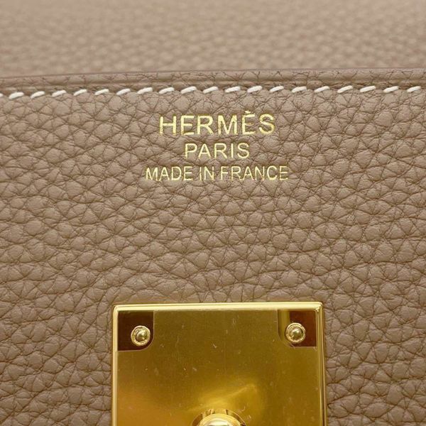 エルメス バーキン35 エトゥープ/ゴールド金具 トゴ W刻印 HERMES Birkin ハンドバッグ