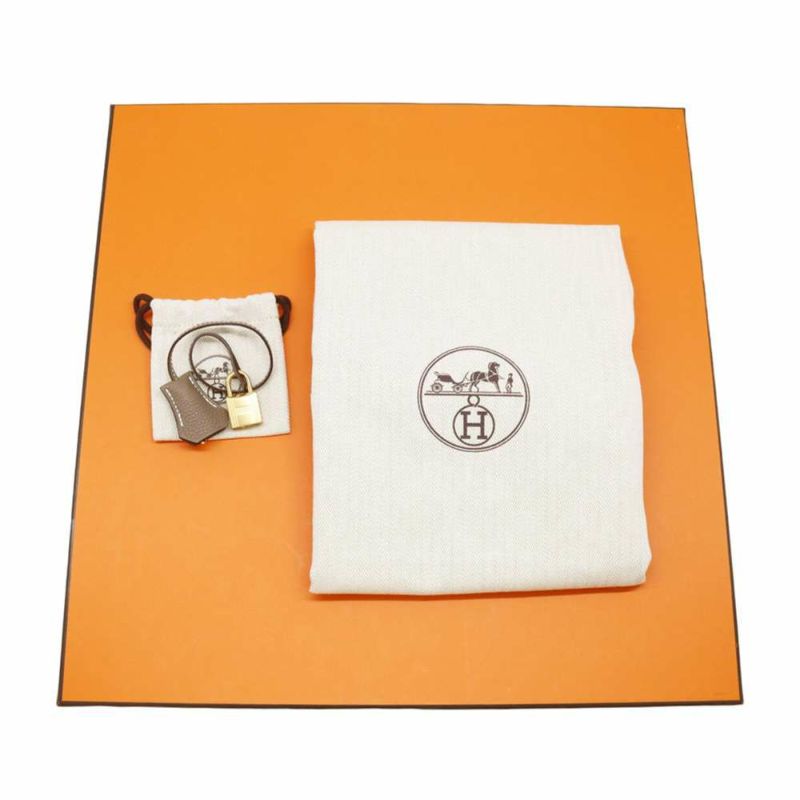 エルメス バーキン35 エトゥープ/ゴールド金具 トゴ W刻印 HERMES Birkin ハンドバッグ