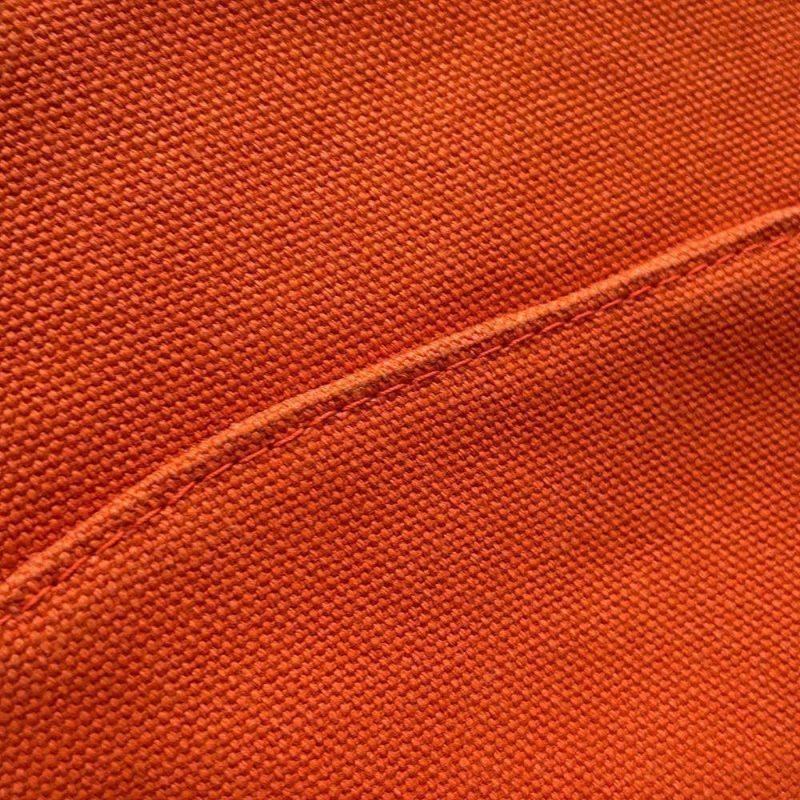 エルメス ポーチ ボリードポーチ ミニミニ オレンジ/シルバー金具 キャンバス HERMES