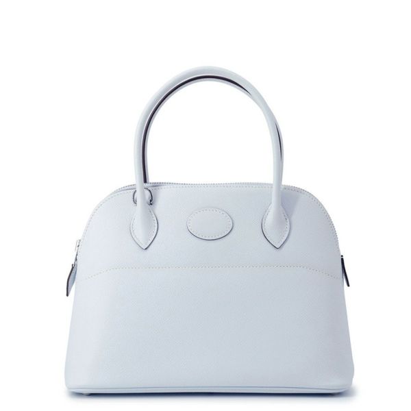 エルメス ハンドバッグ ボリード27 ブルーブリュム/シルバー金具 エプソン Y刻印 2wayショルダー