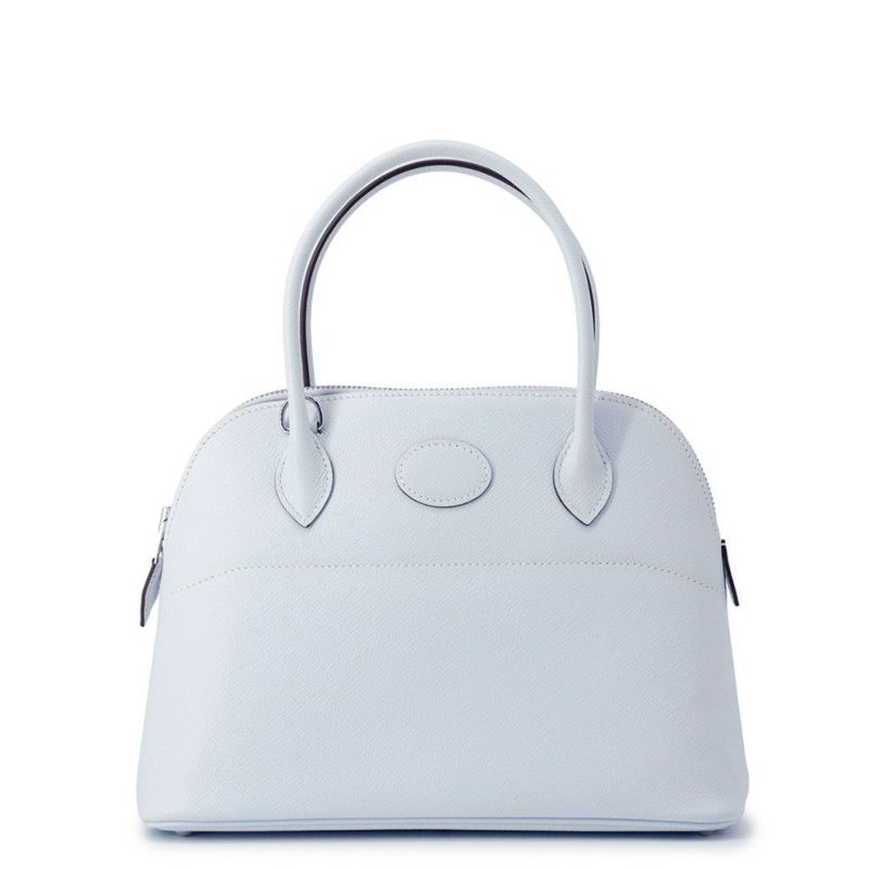 エルメス ハンドバッグ ボリード27 ブルーブリュム/シルバー金具 エプソン Y刻印 2wayショルダー