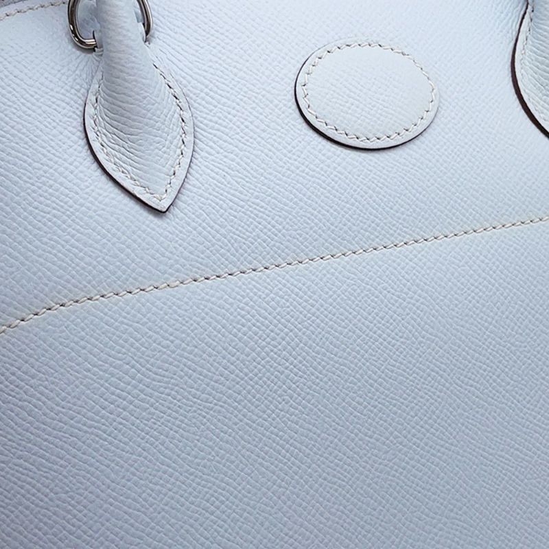 エルメス ハンドバッグ ボリード27 ブルーブリュム/シルバー金具 エプソン Y刻印 2wayショルダー