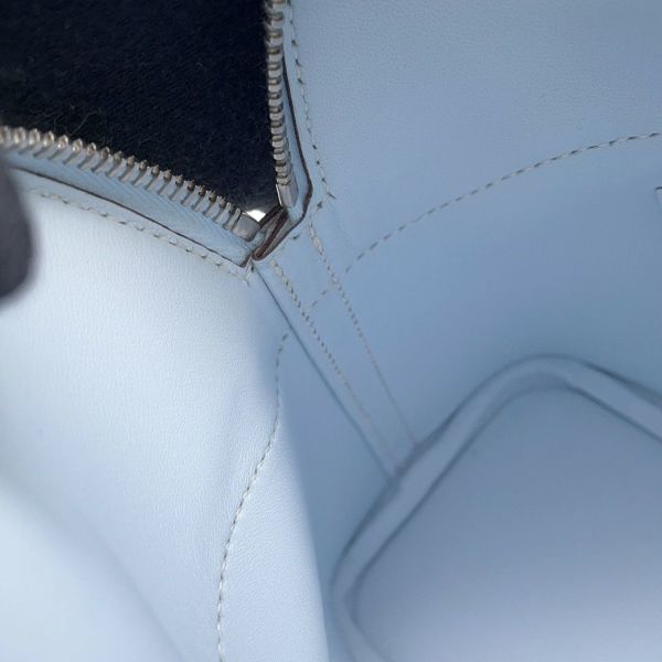 エルメス ハンドバッグ ボリード27 ブルーブリュム/シルバー金具 エプソン Y刻印 2wayショルダー