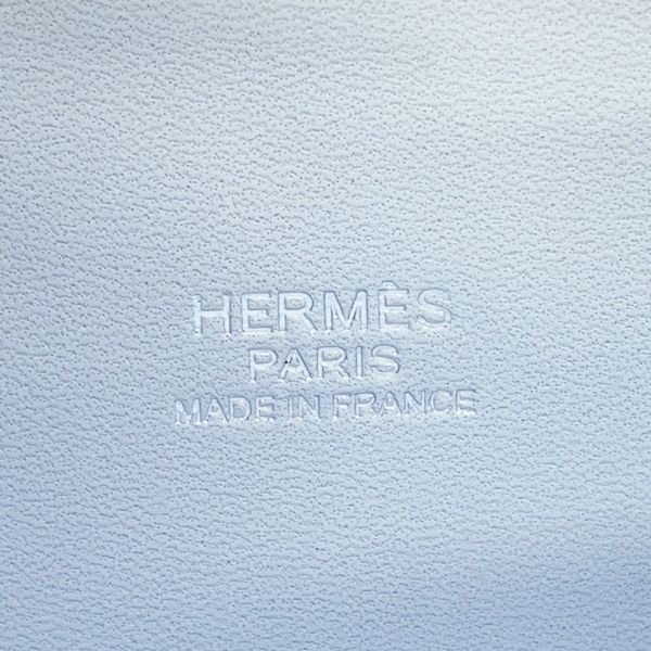 エルメス ハンドバッグ ボリード27 ブルーブリュム/シルバー金具 エプソン Y刻印 2wayショルダー