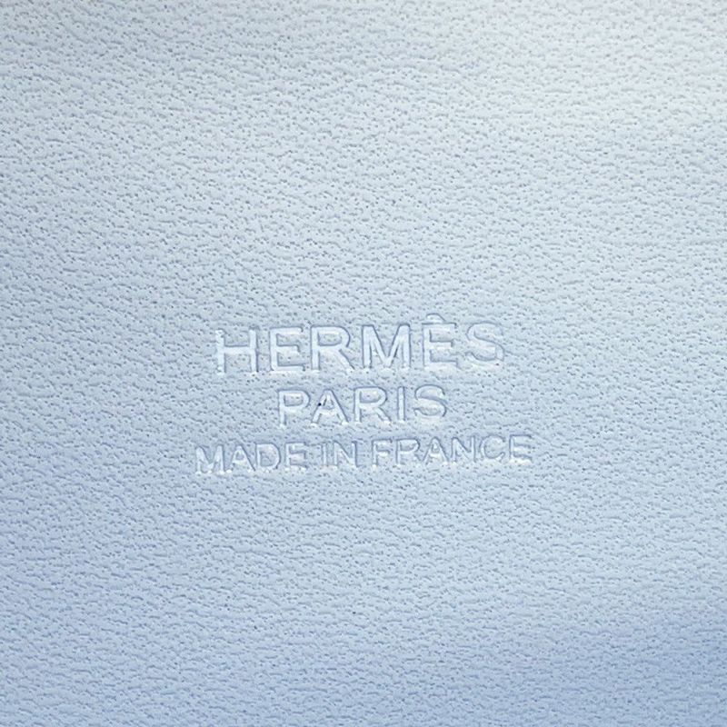 エルメス ハンドバッグ ボリード27 ブルーブリュム/シルバー金具 エプソン Y刻印 2wayショルダー