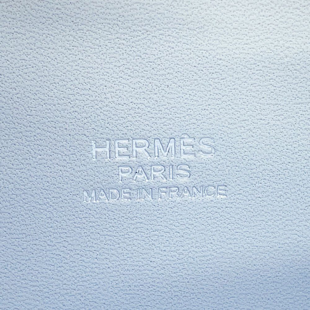 エルメス ハンドバッグ ボリード27 ブルーブリュム/シルバー金具 エプソン Y刻印 2wayショルダー