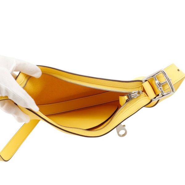 エルメス ショルダーバッグ プティ アルソン ジョーヌマンゴー/シルバー金具 トリヨンクレマンス K刻印