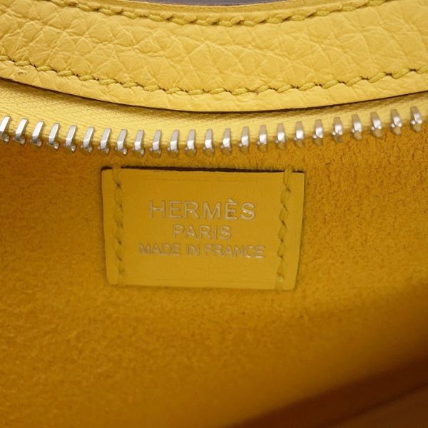 エルメス ショルダーバッグ プティ アルソン ジョーヌマンゴー/シルバー金具 トリヨンクレマンス K刻印