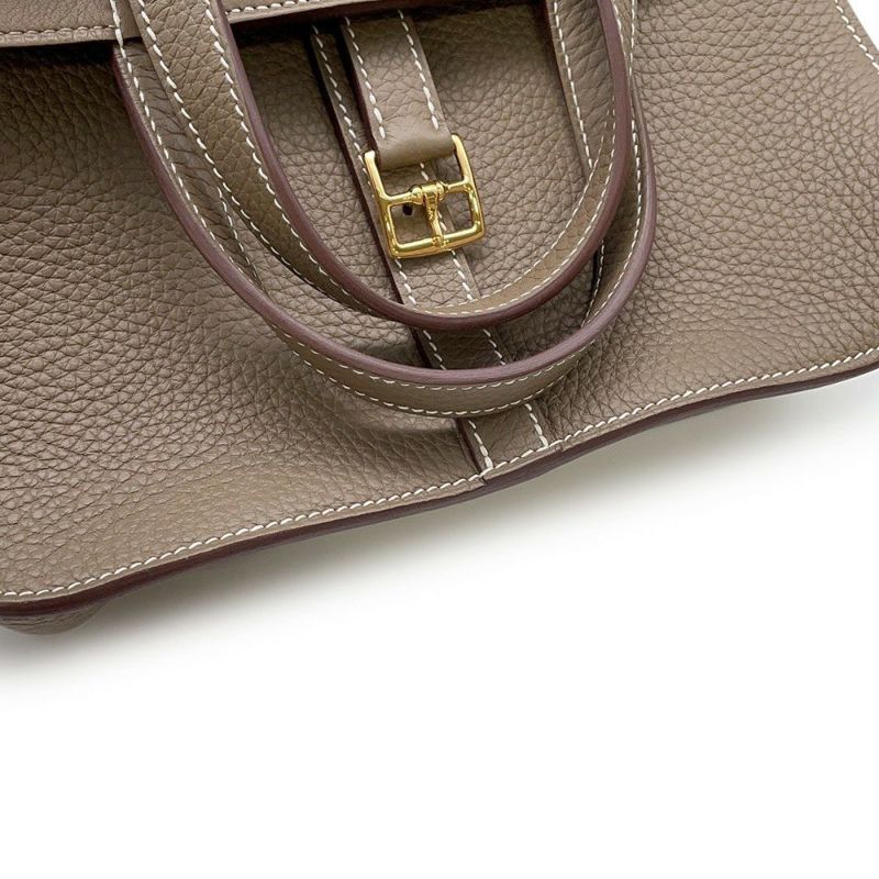 エルメス ハンドバッグ アルザン25 エトゥ―プ/ゴールド金具 トリヨンクレマンス K刻印 2wayショルダー