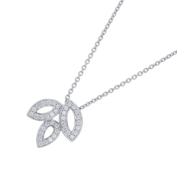 ハリーウィンストン ネックレス リリークラスター・ミニ・ペンダント ダイヤモンド 37P 計約0.19ct Pt950プラチナ PEDPSM1MLC