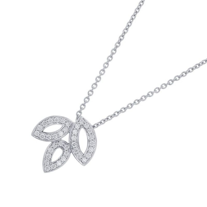 ハリーウィンストン ネックレス リリークラスター・ミニ・ペンダント ダイヤモンド 37P 計約0.19ct Pt950プラチナ PEDPSM1MLC