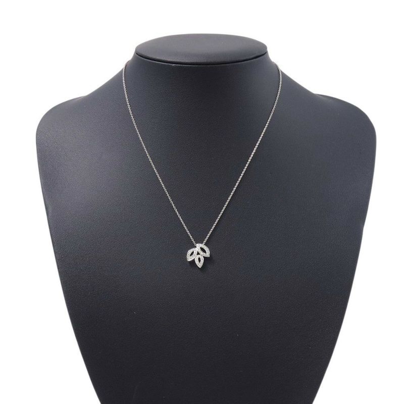 ハリーウィンストン ネックレス リリークラスター・ミニ・ペンダント ダイヤモンド 37P 計約0.19ct Pt950プラチナ PEDPSM1MLC
