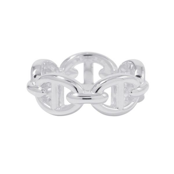 エルメス リング シェーヌダンクル アンシェネPM Enchainee SV925シルバー リングサイズ49 HERMES ジュエリー