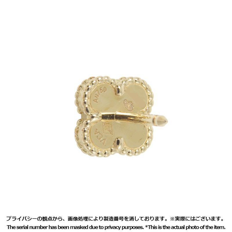 ヴァンクリーフ&アーペル ピアス スウィート アルハンブラ ピアス マザーオブパール K18YGイエローゴールド VCARA44800
