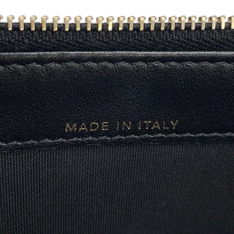 シャネル チェーンウォレット ボーイシャネル ココマーク キャビアスキン A84069 CHANEL 財布 ブラック 黒 安