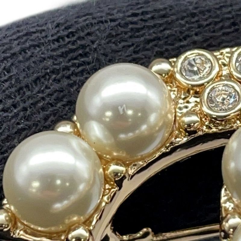 シャネル ブローチ ココマーク フェイクパール ラインストーン B24A CHANEL BROACH