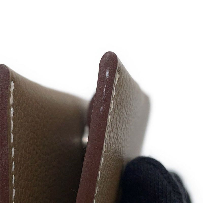 エルメス カードケース RMS エトゥープ/シルバー金具 エバーカラー K刻印 HERMES 名刺入れ
