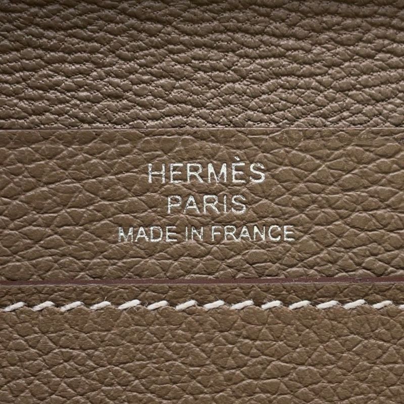 エルメス カードケース RMS エトゥープ/シルバー金具 エバーカラー K刻印 HERMES 名刺入れ