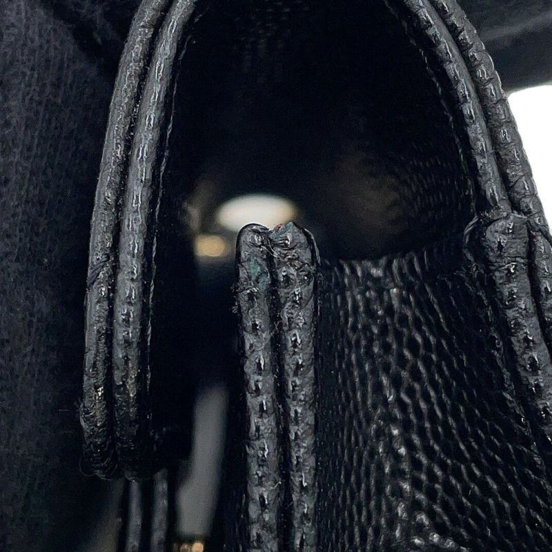 シャネル ケース AirPods Proケース マトラッセ ココマーク キャビアスキン ストラップ付き AP1739 CHANEL 黒