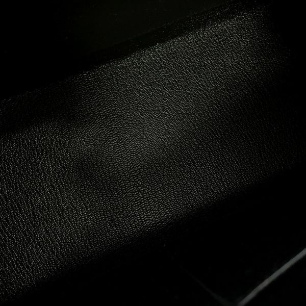 エルメス ハンドバッグ ケリー28 外縫い ブラック/ゴールド金具 エプソン T刻印 2wayショルダー 黒