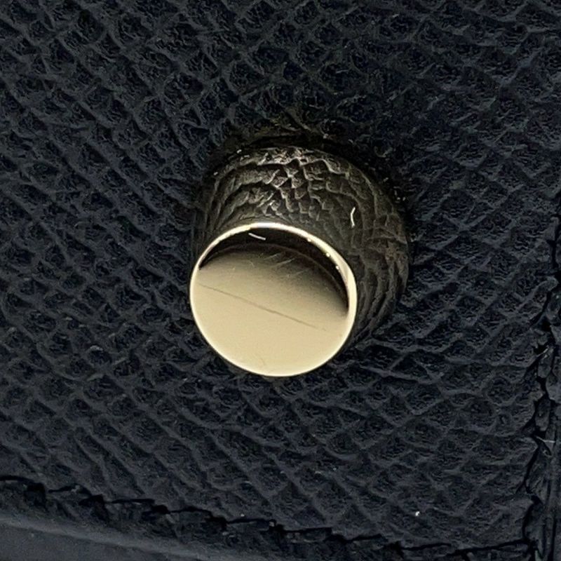 エルメス ハンドバッグ ケリー28 外縫い ブラック/ゴールド金具 エプソン T刻印 2wayショルダー 黒