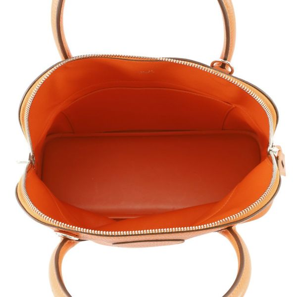エルメス ハンドバッグ ボリード31 オレンジポピー/シルバー金具 トリヨンクレマンス T刻印 2wayショルダー