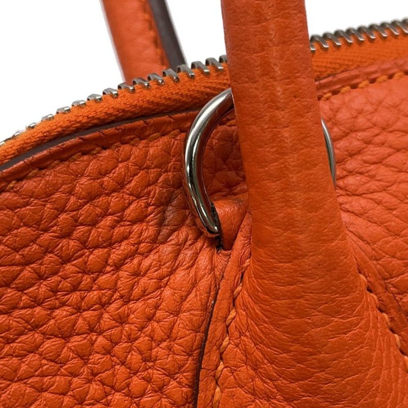 エルメス ハンドバッグ ボリード31 オレンジポピー/シルバー金具 トリヨンクレマンス T刻印 2wayショルダー
