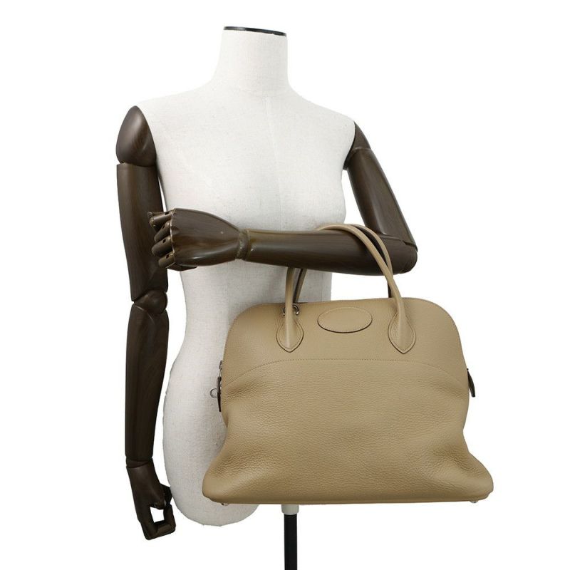 エルメス ハンドバッグ ボリード35 プシエール/シルバー金具 トリヨンクレマンス □L刻印 2wayショルダー