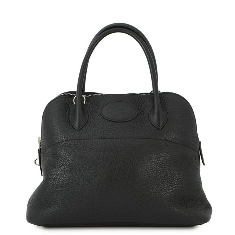 エルメス ハンドバッグ ボリード31 ブラック/シルバー金具 トリヨンクレマンス D刻印 2wayショルダー 黒