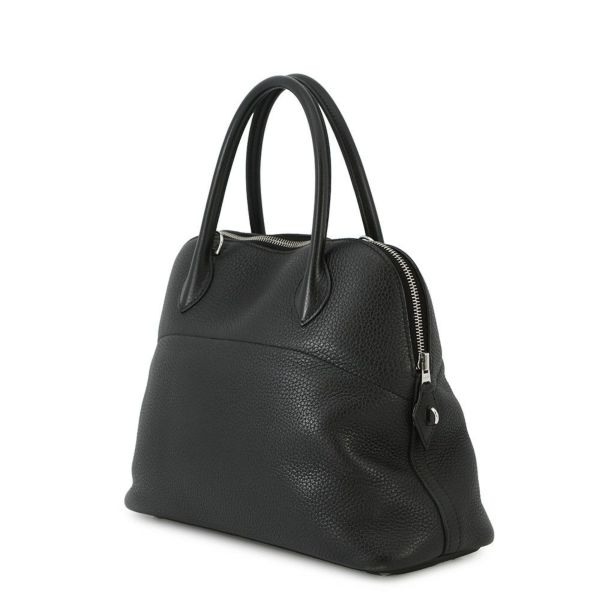 エルメス ハンドバッグ ボリード31 ブラック/シルバー金具 トリヨンクレマンス D刻印 2wayショルダー 黒