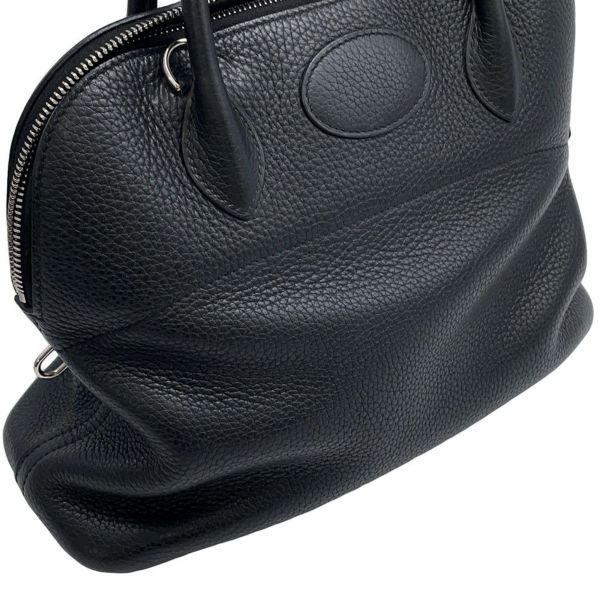 エルメス ハンドバッグ ボリード31 ブラック/シルバー金具 トリヨンクレマンス D刻印 2wayショルダー 黒