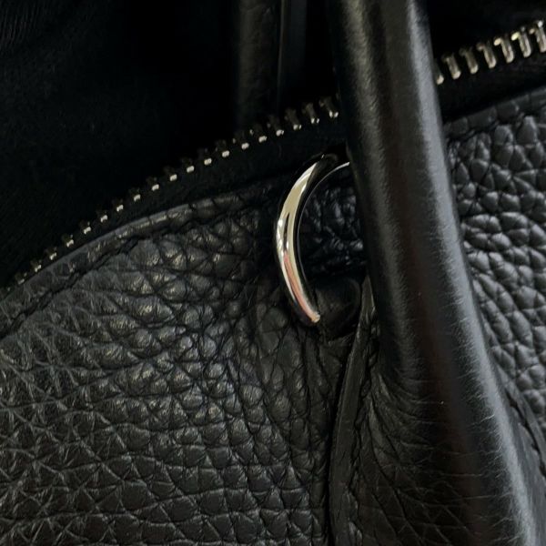 エルメス ハンドバッグ ボリード31 ブラック/シルバー金具 トリヨンクレマンス D刻印 2wayショルダー 黒
