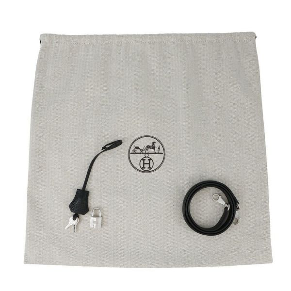 エルメス ハンドバッグ ボリード31 ブラック/シルバー金具 トリヨンクレマンス D刻印 2wayショルダー 黒